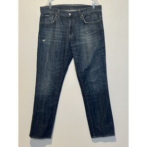 Ralph Lauren Denim & Supply‎ Slouch Jeans Blue Relaxed Flag Logo Men's 36W X 32L
